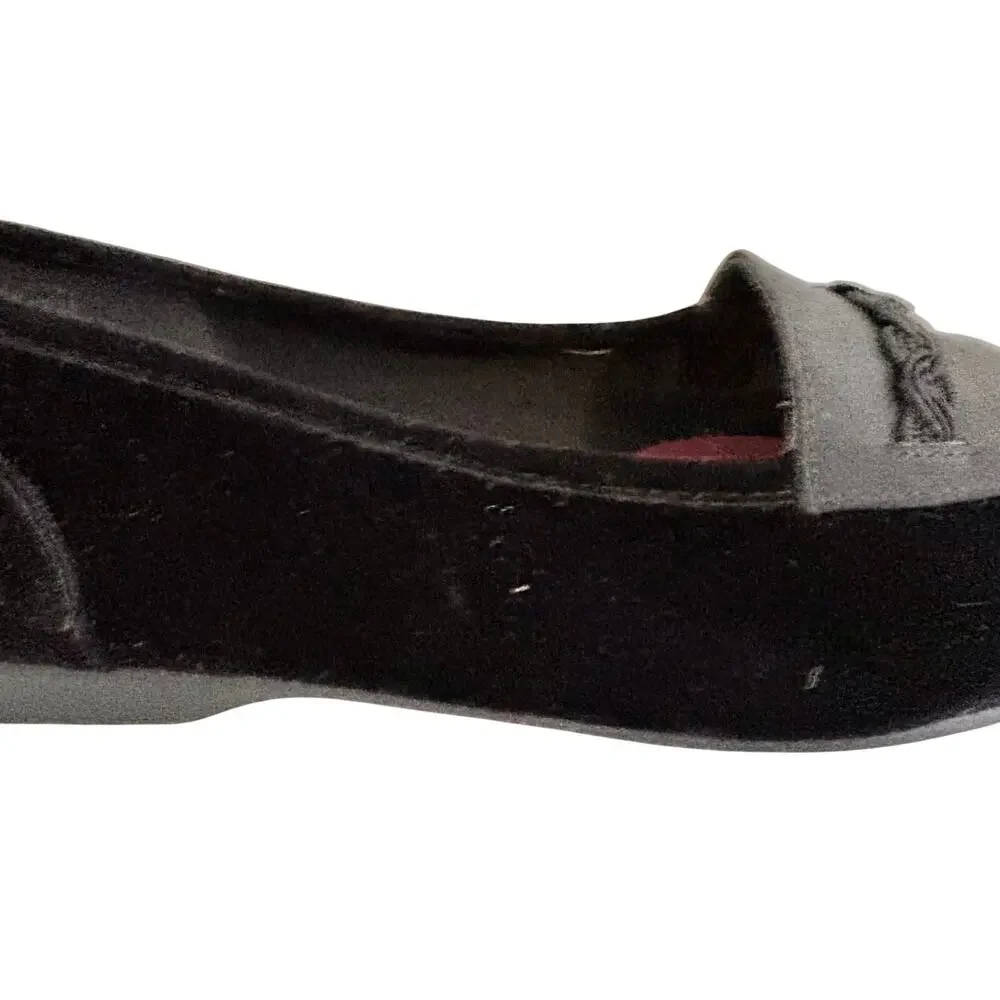 Enzo Angiolini Liberty Velvet Leather Satin Soutache Loafer Ballet Flats
